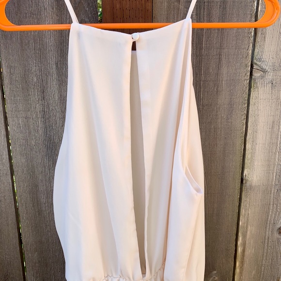 White High Neck Romper - Picture 2 of 2